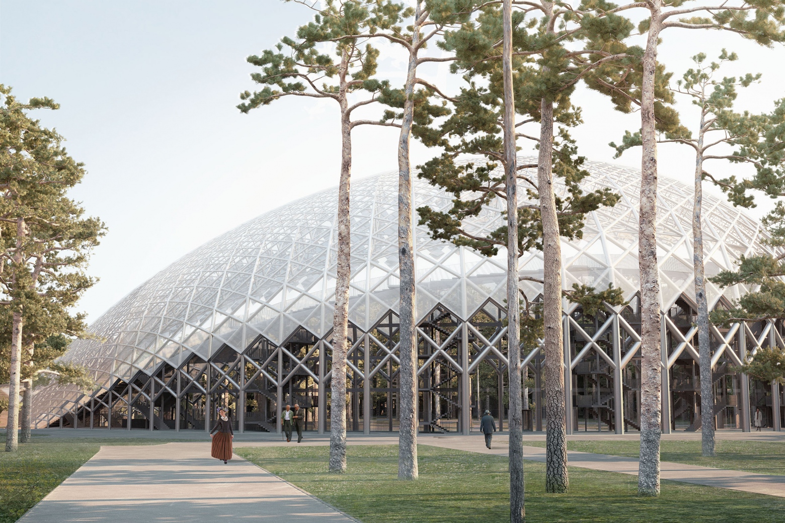 Biophilic design. National open air stage, Mailitis architects