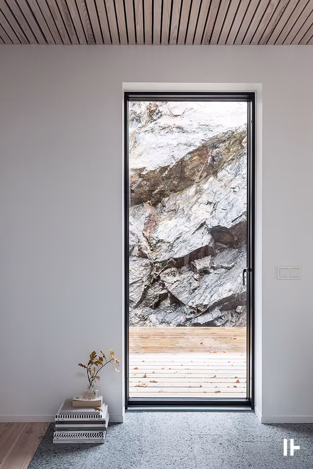 Dizaina vēstījums un valoda šodien (Biophilic design. Villa Olausson, Anders Holmberg Architects)